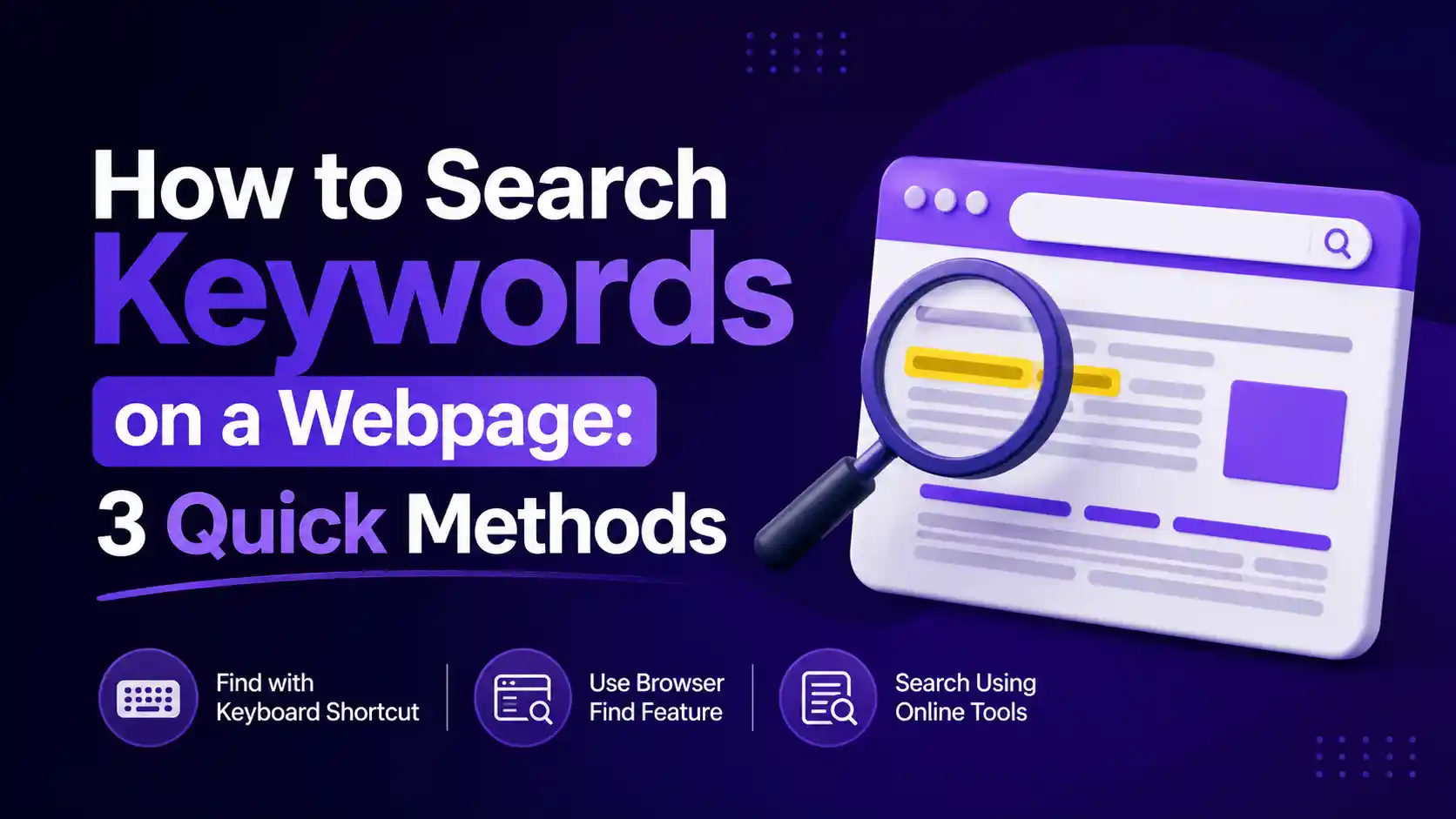 How to Search Keywords on a Webpage: 3 Quick Methods