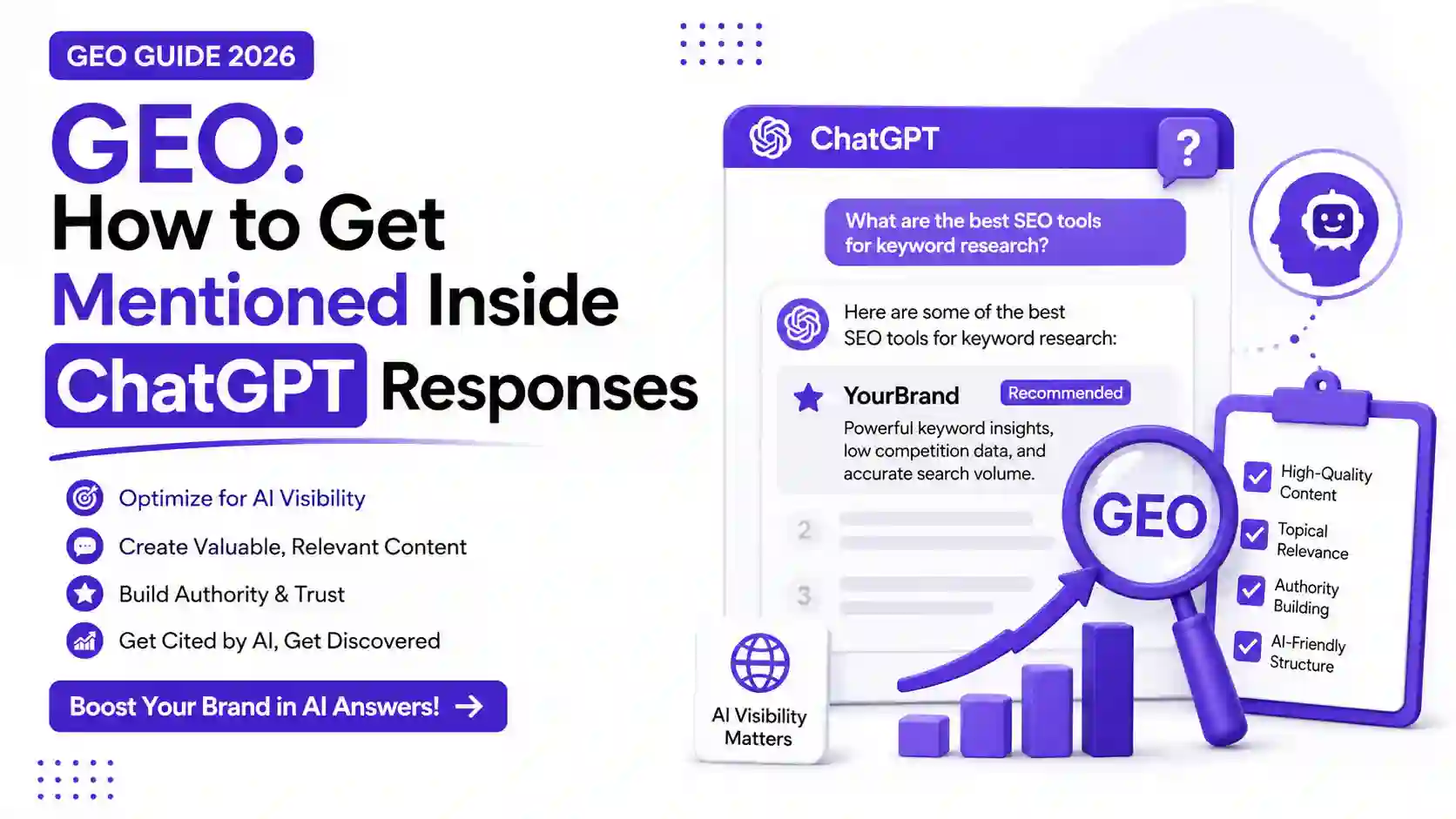 What is GEO? How to Get Mentioned in ChatGPT